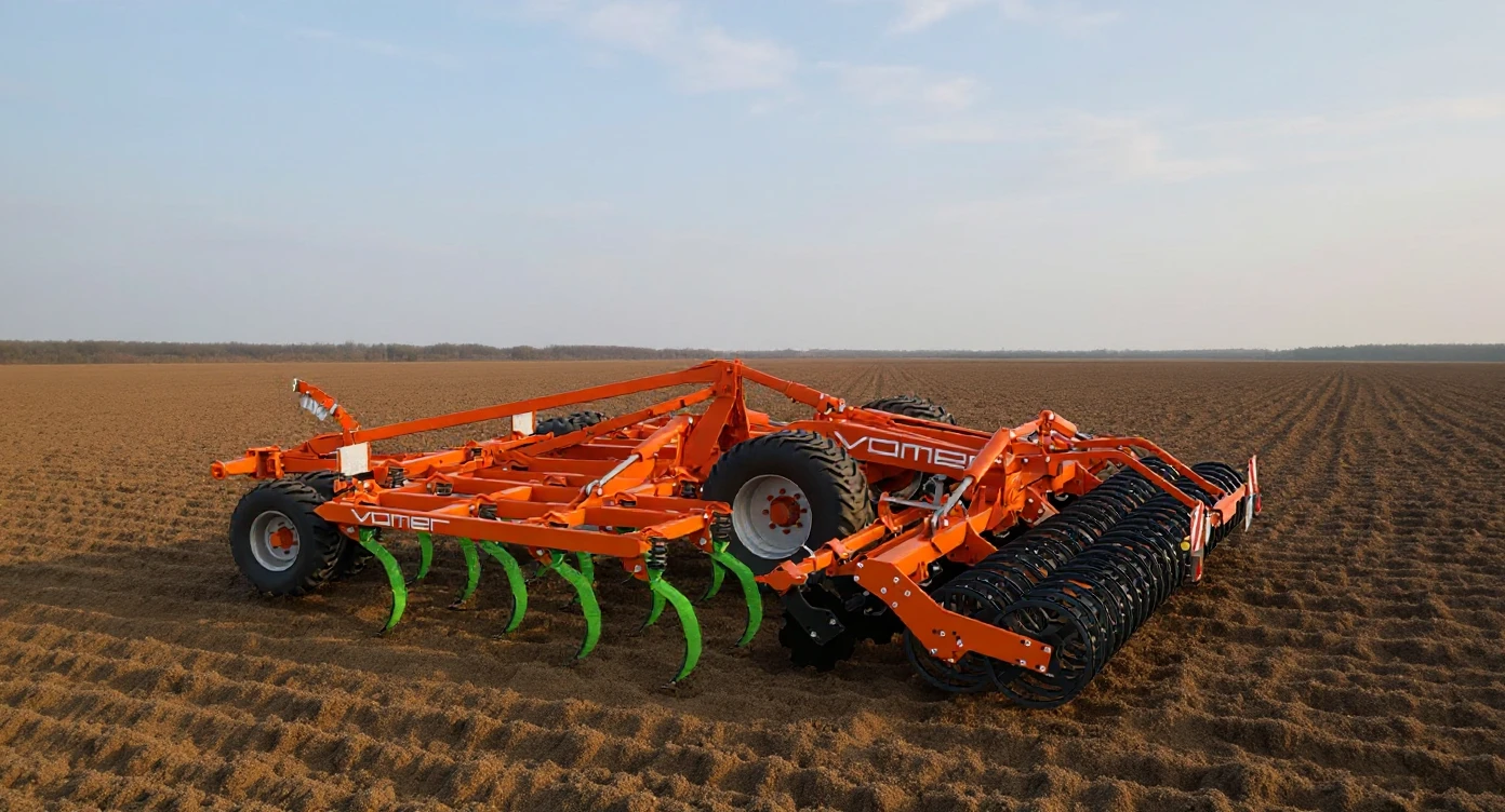 MiniTILLER Quatro — Cultivador chisel arrastrado 4 filas